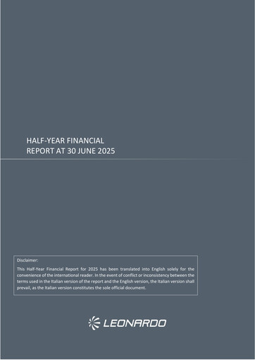 Thumbnail Leonardo Half-year Report 2025-h1