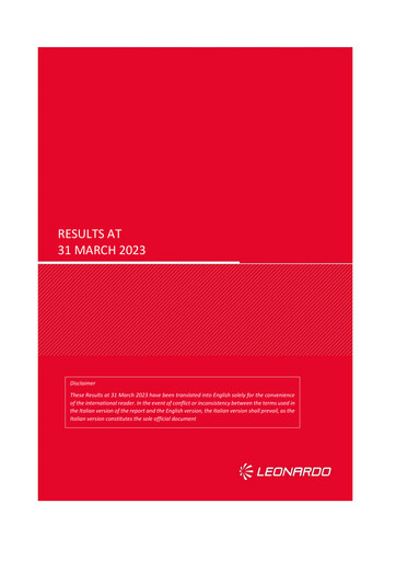 Thumbnail Leonardo Quarterly Report 2023-q1