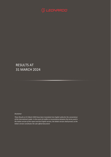Thumbnail Leonardo Quarterly Report 2024-q1