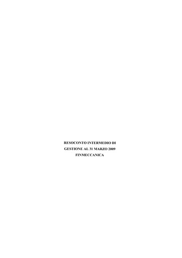 Thumbnail Leonardo Quarterly Report 2009-q1