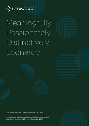 Thumbnail Leonardo Sustainability Report 2019
