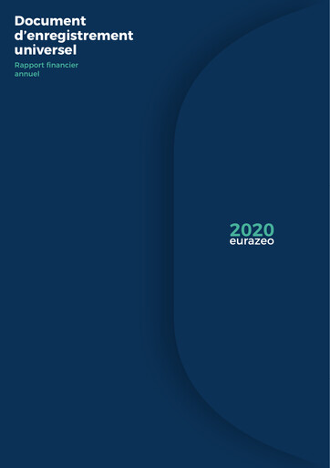 Miniature Eurazeo Rapport financier 2020