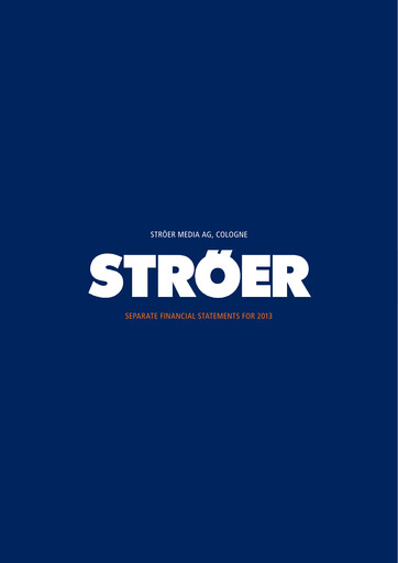 Thumbnail Ströer Financial Statement 2013
