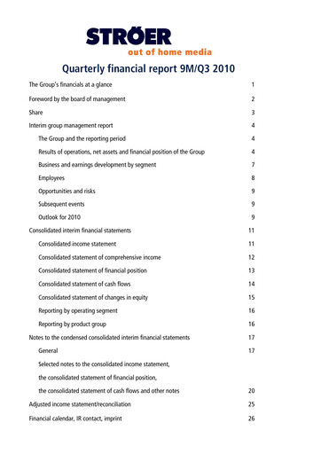 Thumbnail Ströer Quarterly Report 2010-q3