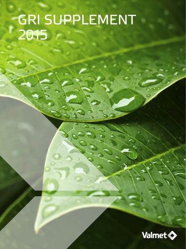 Thumbnail Valmet
 ESG Report 2015