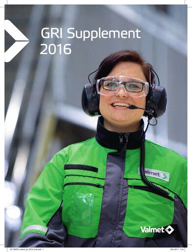 Thumbnail Valmet
 ESG Report 2016