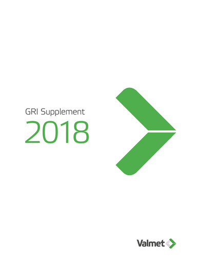 Thumbnail Valmet
 ESG Report 2018