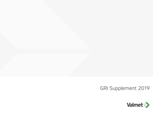 Thumbnail Valmet
 ESG Report 2019