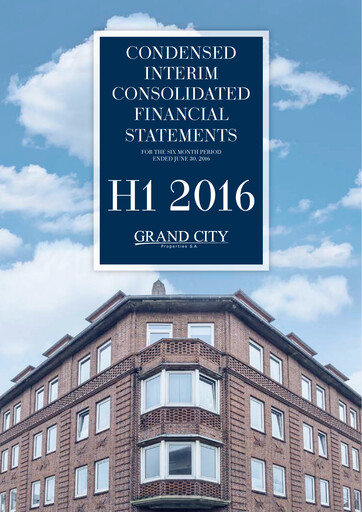 Thumbnail Grand City Properties Half-year Report 2016-h1