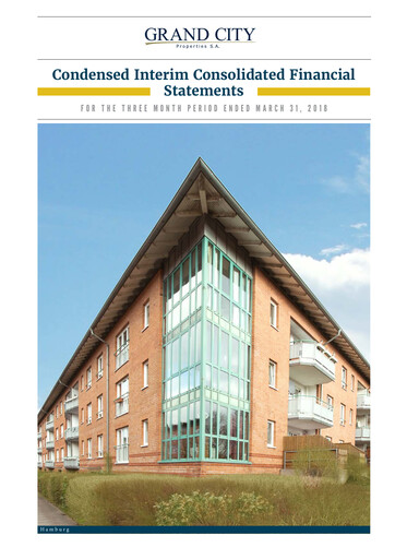 Thumbnail Grand City Properties Quarterly Report 2018-q1