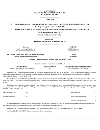 Vorschaubild Impinj Quartalsbericht 2024-q1