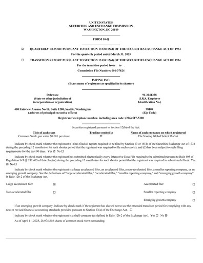 Vorschaubild Impinj Quartalsbericht 2025-q1