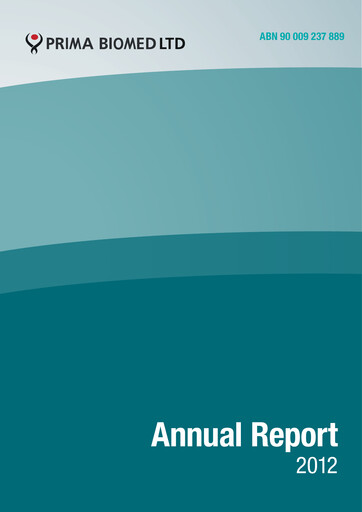 Thumbnail Immutep Annual Report 2012