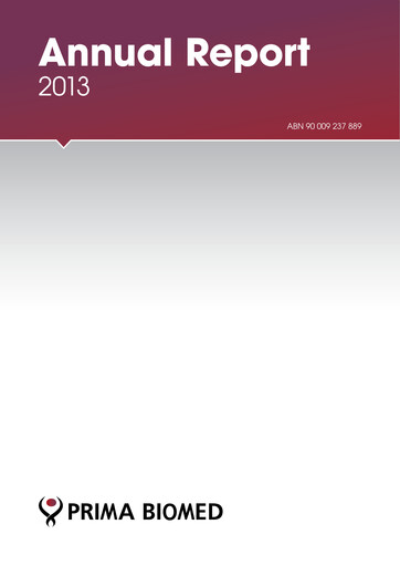 Thumbnail Immutep Annual Report 2013