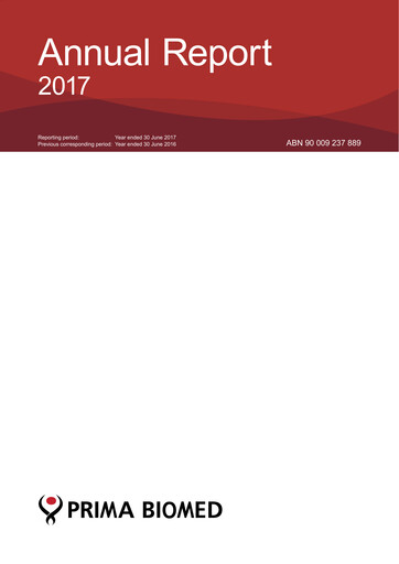 Thumbnail Immutep Annual Report 2017