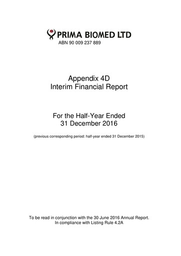 Thumbnail Immutep Financial Report 2017-h1