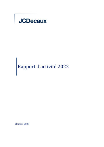Thumbnail JCDecaux Annual Report 2022