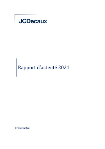Thumbnail JCDecaux Financial Report 2021