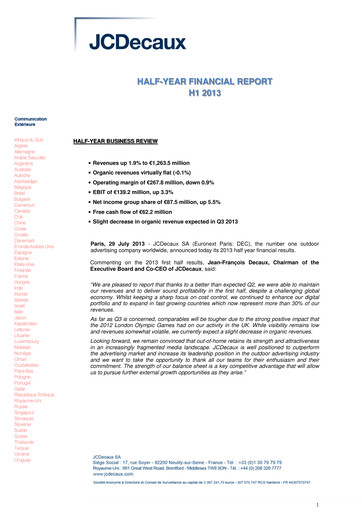 Thumbnail JCDecaux Half-year Report 2013-h1