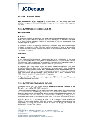 Thumbnail JCDecaux Quarterly Report 2023-q3