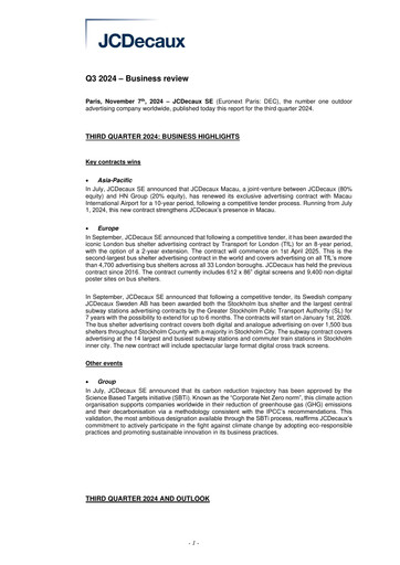 Thumbnail JCDecaux Quarterly Report 2024-q3