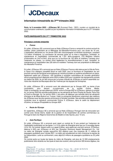 Thumbnail JCDecaux Quarterly Report 2022-q3