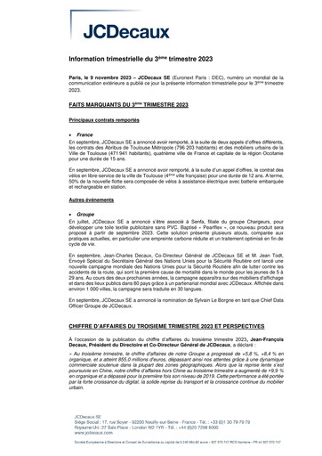 Thumbnail JCDecaux Quarterly Report 2023-q3