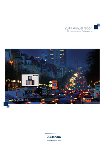 Thumbnail JCDecaux Universal Registration Document 2011