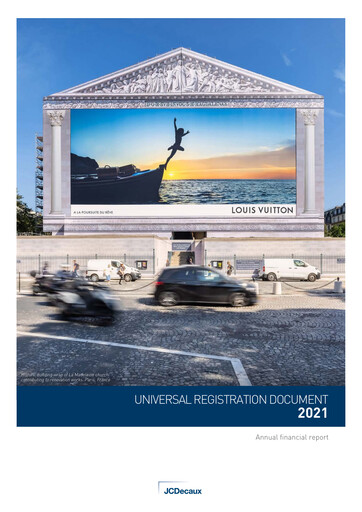 Thumbnail JCDecaux Universal Registration Document 2021