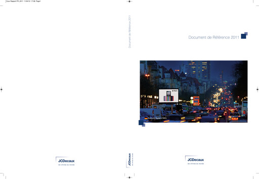 Thumbnail JCDecaux Universal Registration Document 2011