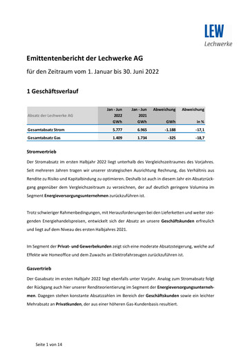 Thumbnail LEW (Lechwerke) Half-year Report 2022-h1