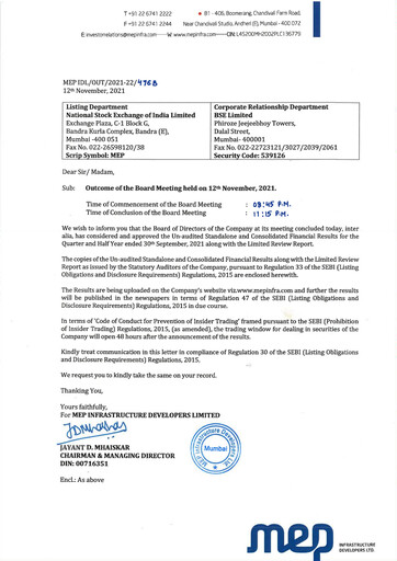 Miniature MEP Infrastructure
 Rapport trimestriel 2021-q2