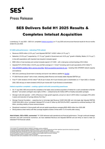 Thumbnail SES S.A. Half-year Report 2025-h1