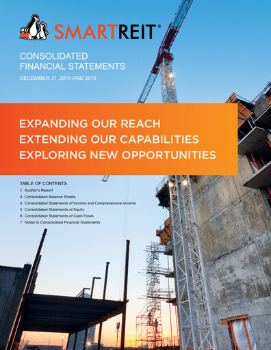 Thumbnail SmartCentres REIT Financial Statement 2015