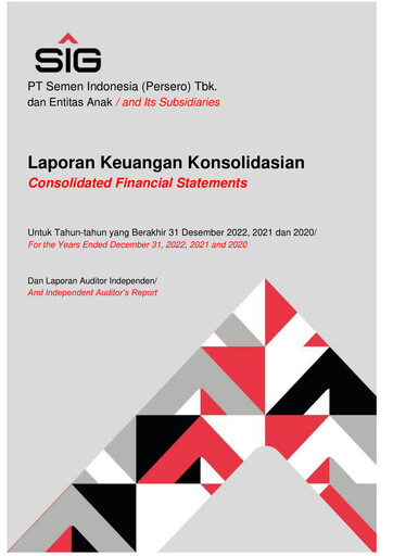 Vorschaubild SIG (Semen Indonesia) Finanzmitteilung 2022