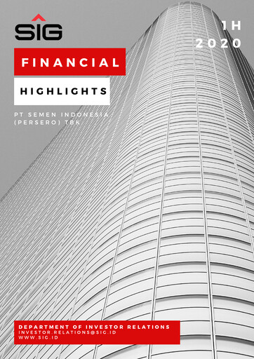 Miniature SIG (Semen Indonesia) Rapport semestriel 2020-h1