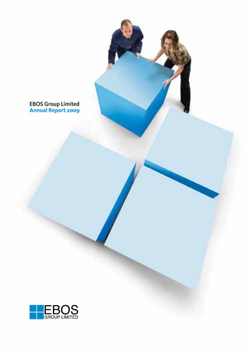 Miniature Ebos Group Rapport annuel 2009