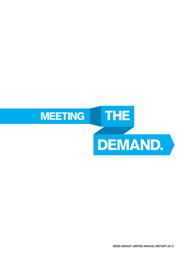 Miniature Ebos Group Rapport annuel 2013