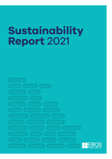 Miniature Ebos Group Rapport de durabilité 2021