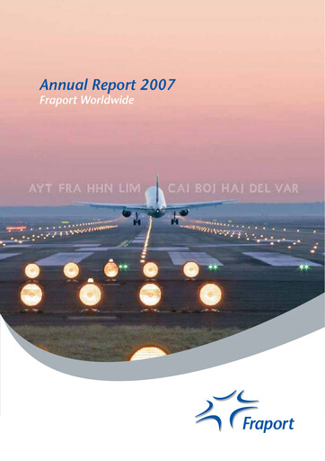 Thumbnail Fraport Annual Report 2007
