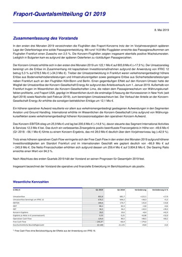 Thumbnail Fraport Quarterly Report 2019-q1