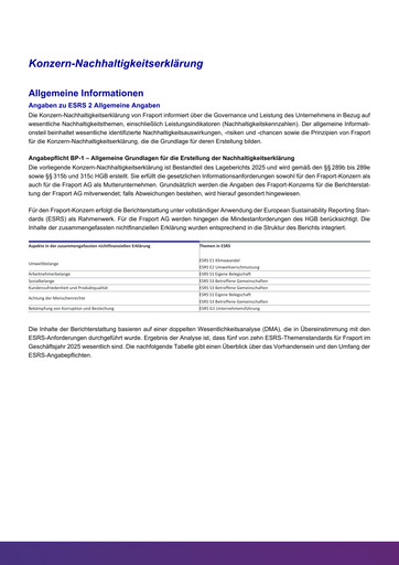 Thumbnail Fraport Sustainability Report 2025