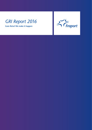 Thumbnail Fraport Sustainability Report 2016