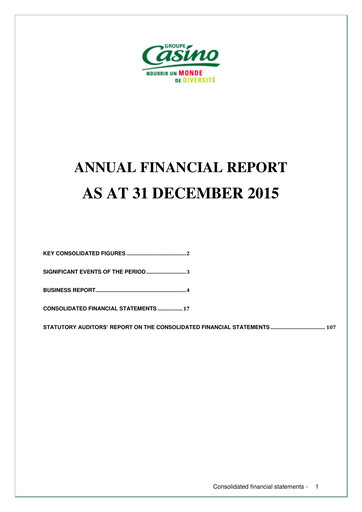 Thumbnail Casino Guichard-Perrachon Financial Report 2015