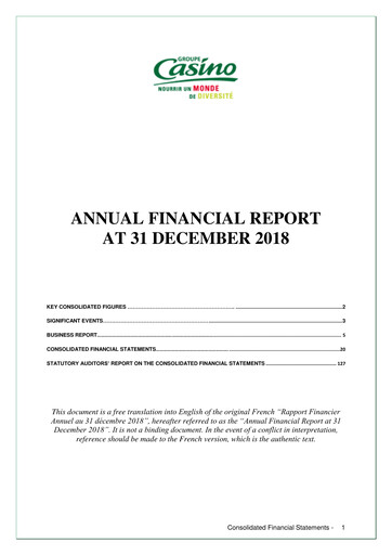 Thumbnail Casino Guichard-Perrachon Financial Report 2018