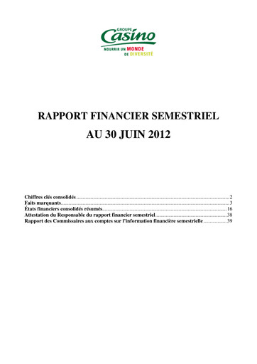 Miniature Casino Guichard-Perrachon Rapport financier 2012-h1