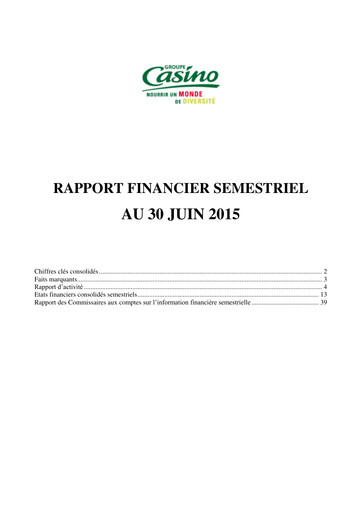 Miniature Casino Guichard-Perrachon Rapport financier 2015-h1