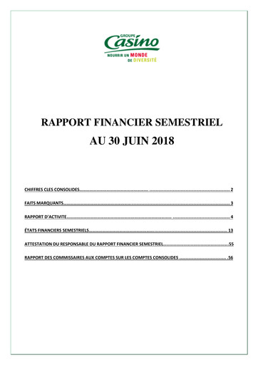 Miniature Casino Guichard-Perrachon Rapport financier 2018-h1