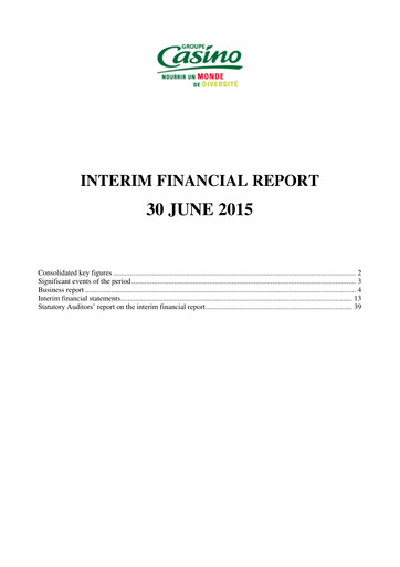 Vorschaubild Casino Guichard-Perrachon Halbjahresbericht 2015-h1