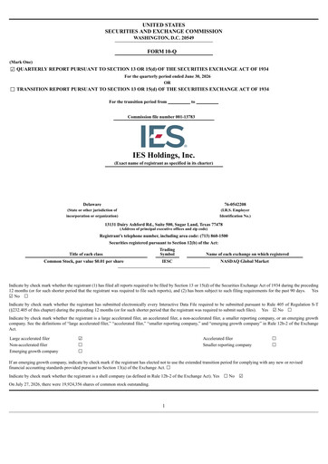 Vorschaubild IES Holdings Quartalsbericht 2026-q3